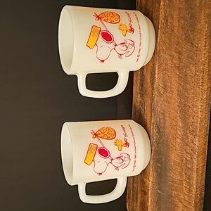 Vintage Snoopy Fire King Mugs